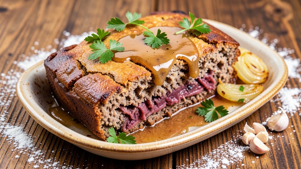 Beef and Veal Meatloaf Recipe: Glazed Top, Juicy Inside, No Mix-Up Method