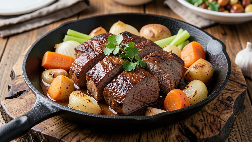 Beef Anyhow Recipe: Slow-Braised Comfort With Crispy Potatoes