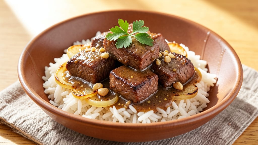 Beef and Gravy Over Rice Recipe: One-Pot Richness With Savory Depth