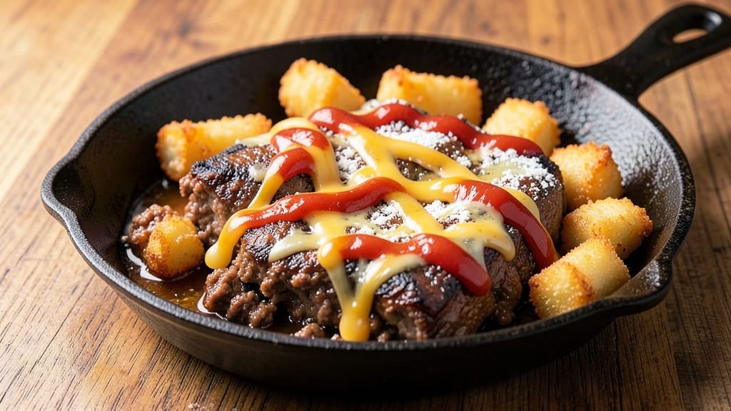 Beef and Tater Tot Recipe: Crispy Golden Bites and Savory Cheese Blanket