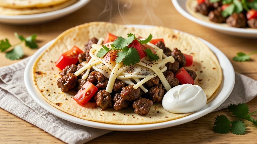 Baked Ground Beef Tacos Recipe: Crispy Tortillas Loaded With Savory Cheese