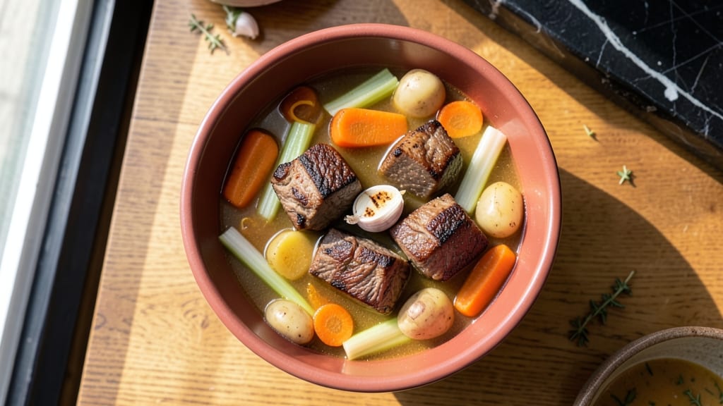Barefoot Contessa Vegetable Beef Soup Recipe: Rich Tomato-Basil Base With Al Dente Vegetables