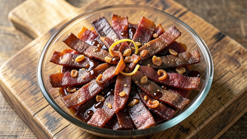 Bacon-Flavored Beef Jerky Recipe: Smoky-Sweet Cure for Chewy, Meat-Lover’s Snacks