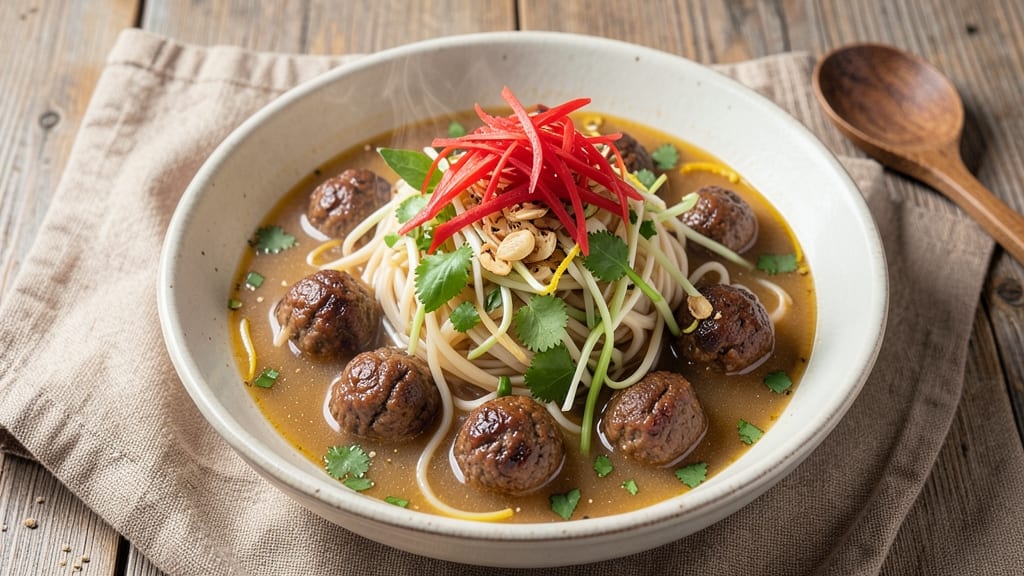 Beef Ball Pho Recipe: Spiced Meatballs in Fragrant Broth