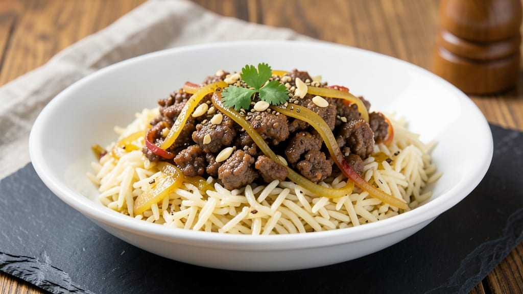 Basmati Rice and Ground Beef Recipe: Fragrant Cumin-Spiced One-Pot Meal