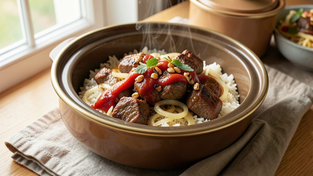 Beef and Rice Pressure Cooker Recipe: Flavor-Packed One-Pot in 20 Minutes