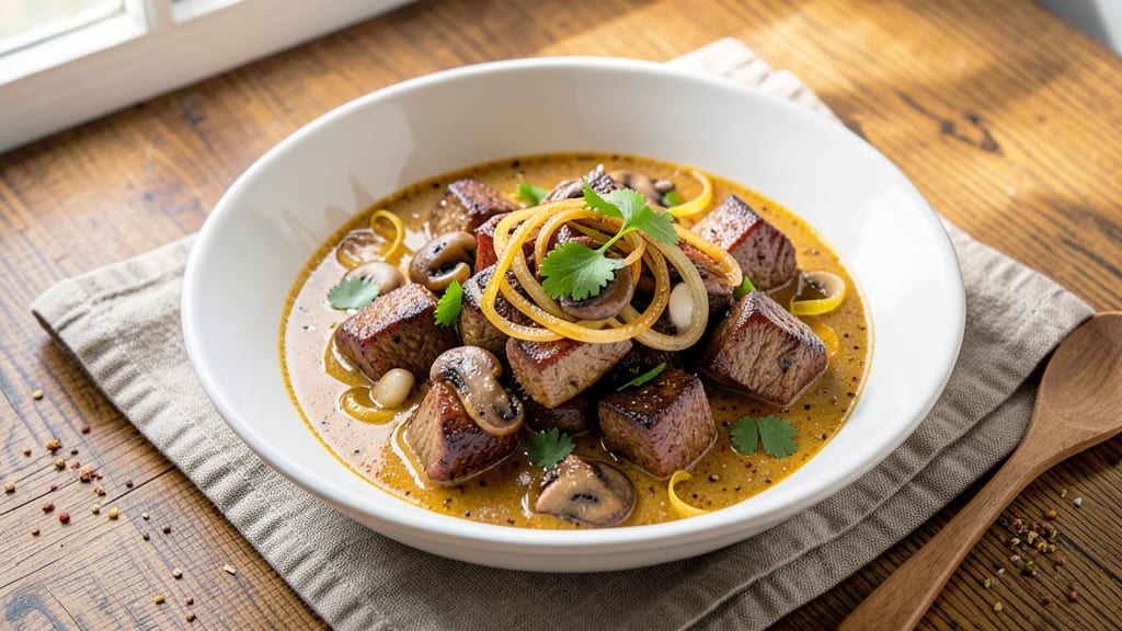 Beef and Mushroom Curry Recipe: Rich Coconut and Spice Symphony