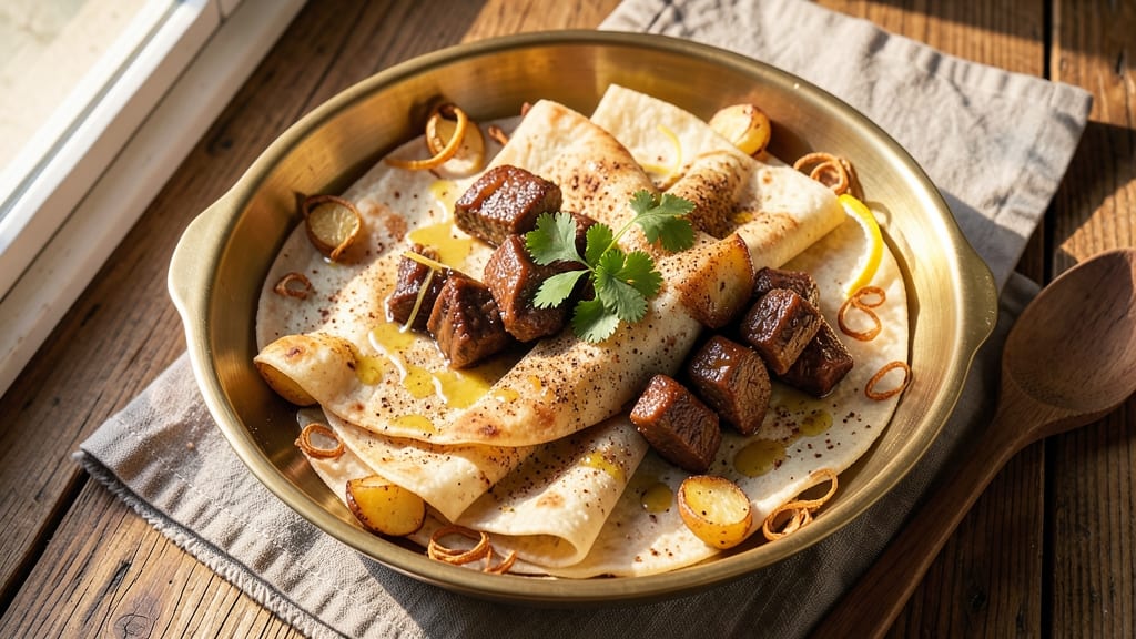 Beef and Potato Roti Recipe: Spiced Flatbread Wraps With Hearty Filling
