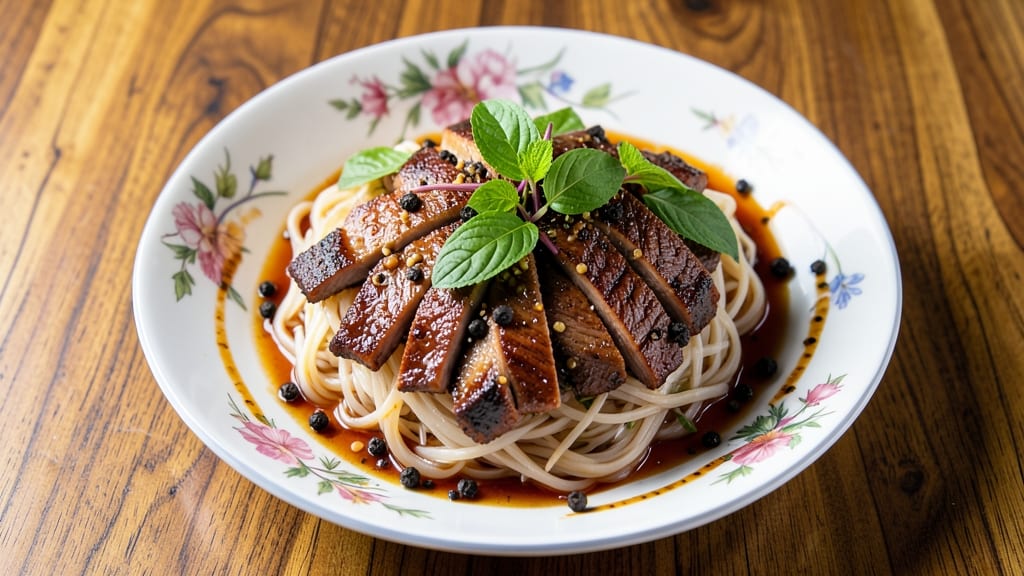 Authentic Vietnamese Shaking Beef Recipe: Silky Noodles and Crispy Herb Crust Magic