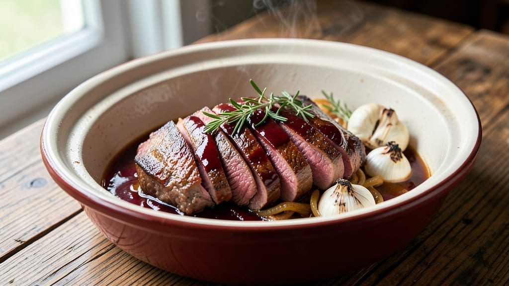 Beef and Red Wine Slow Cooker Recipe: Deeply Flavorful Braise With Tender Chunks