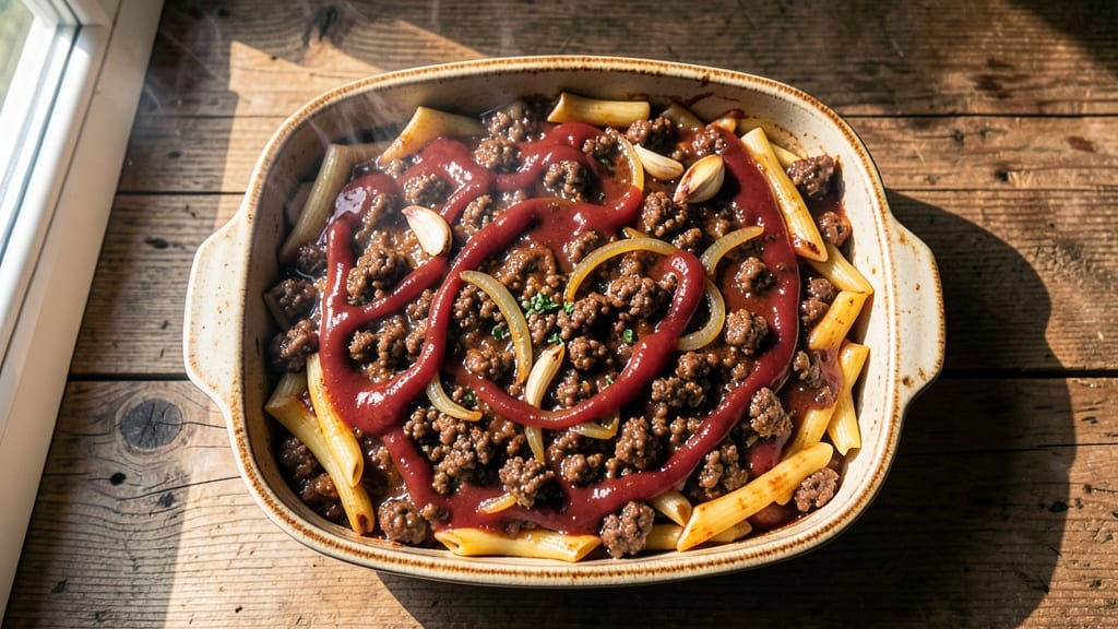 Beef and Pasta Casserole Recipe: Cheesy Layers That Bake to Golden Crunch
