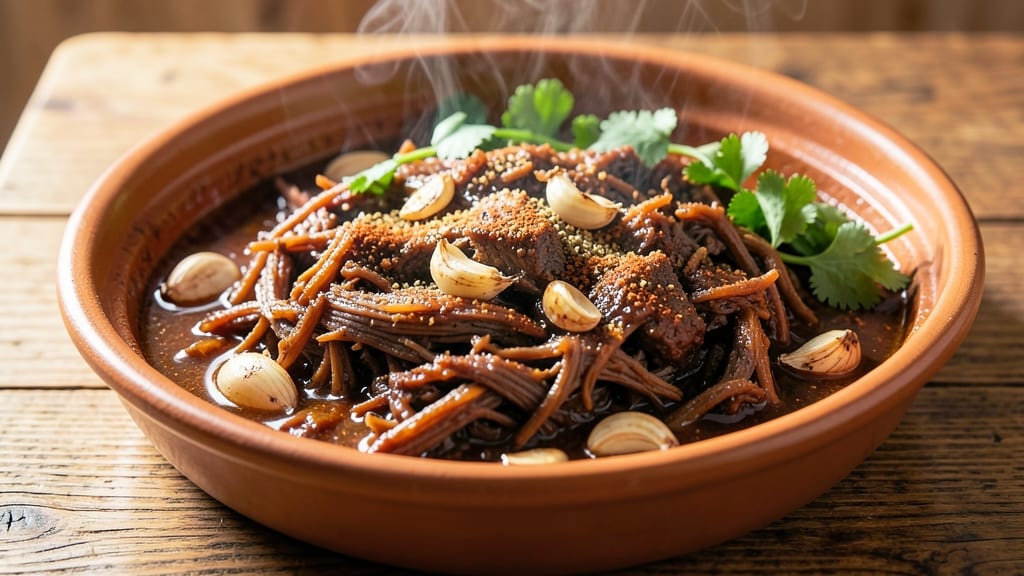 Authentic Mexican Shredded Beef Slow Cooker Recipe: Chipotle-Tomato Braise With Crispy Tortilla Topping