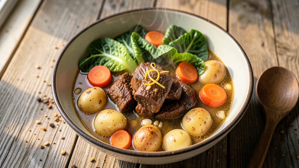 Beef and Cabbage Soup with Potatoes Recipe: Hearty Winter Stew in One Pot