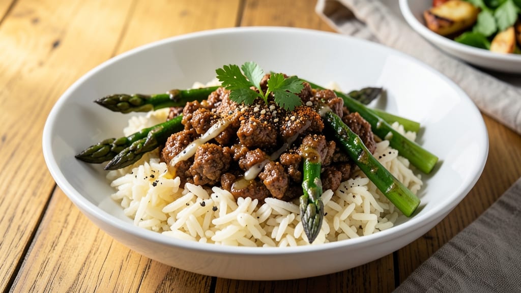 Asparagus Ground Beef Rice Recipe: Savory Stir-Fry With Crisp-Tender Greens