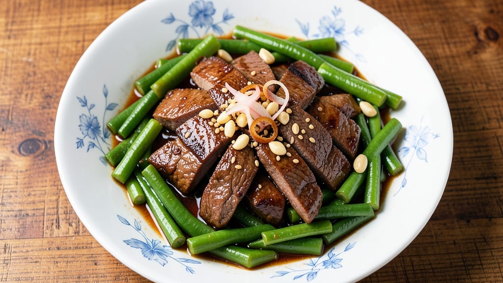 Beef and Green Beans Chinese Recipe: Wok-Fried Umami Crunch With Silky Sauce