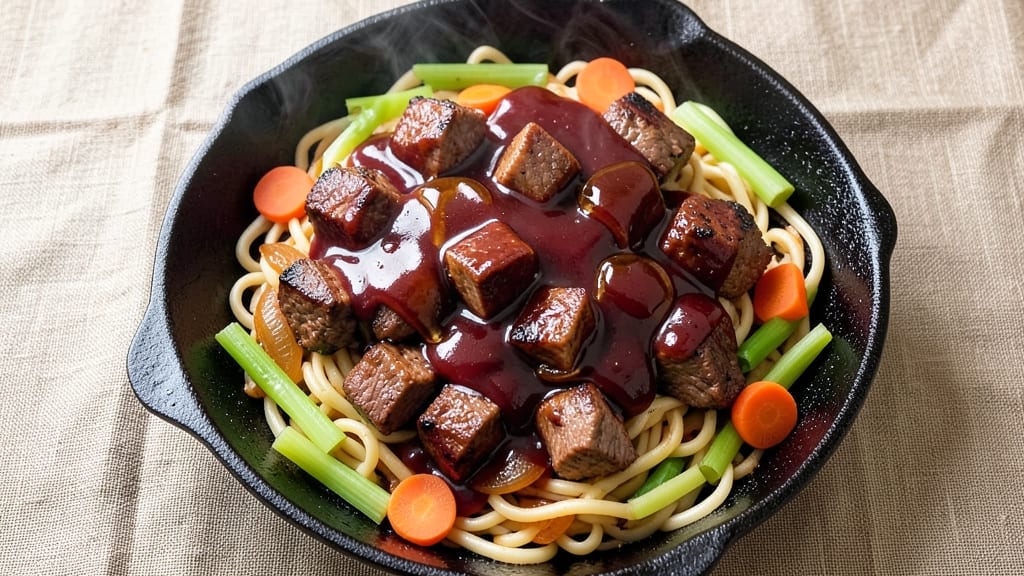 BBQ Beef Casserole Recipe: Smoky-Sweet Sauce Over Egg Noodles