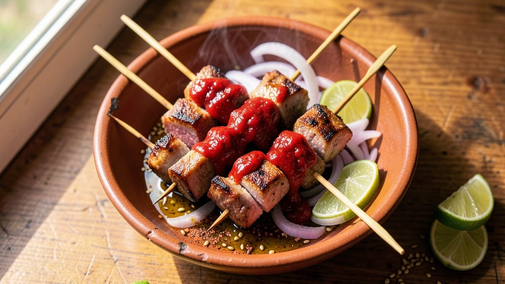 Beef Anticuchos Recipe: Charred Peruvians Skewers With Aji Amarillo Heat