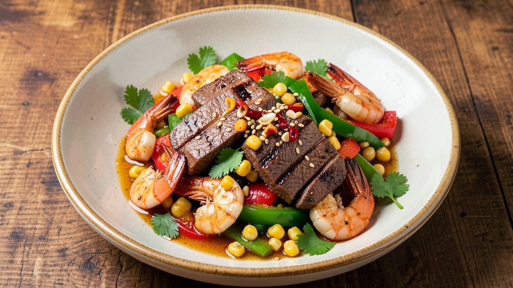 Beef and Prawn Stir Fry Recipe: Wok-Tossed Heat With Sweet Chili Zing