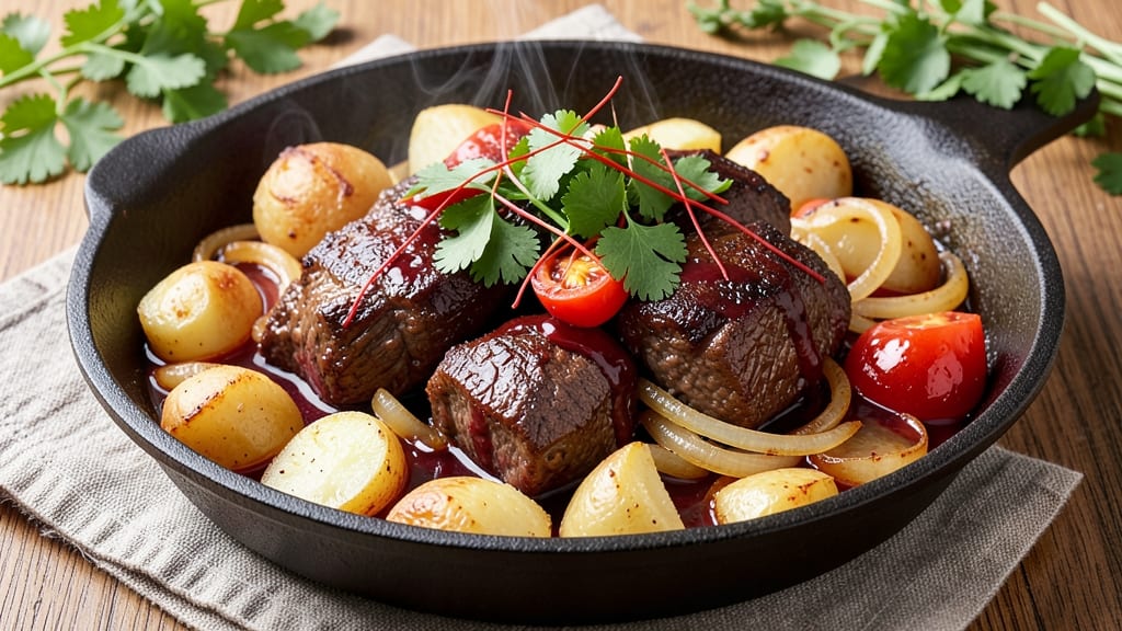 Aloo Gosht Beef Recipe: Slow-Simmered Spiced Beef With Potato Layers
