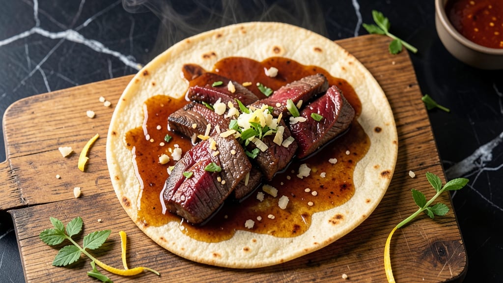 Asian Beef Wraps Recipe: Sizzling Hoisin-Kissed Meat in Flaky Tortillas