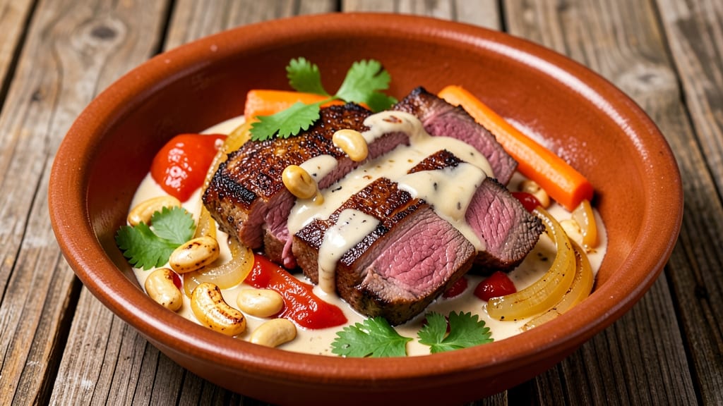 Beef and Cashew Recipe: Crispy Nuts Add Crunch to Silky Sauce