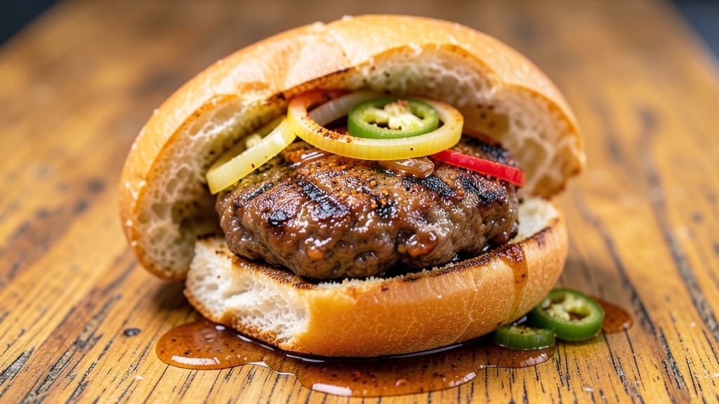 Barbecue Beef on a Bun Recipe: Juicy Smash Burgers With Caramelized Onion Layers