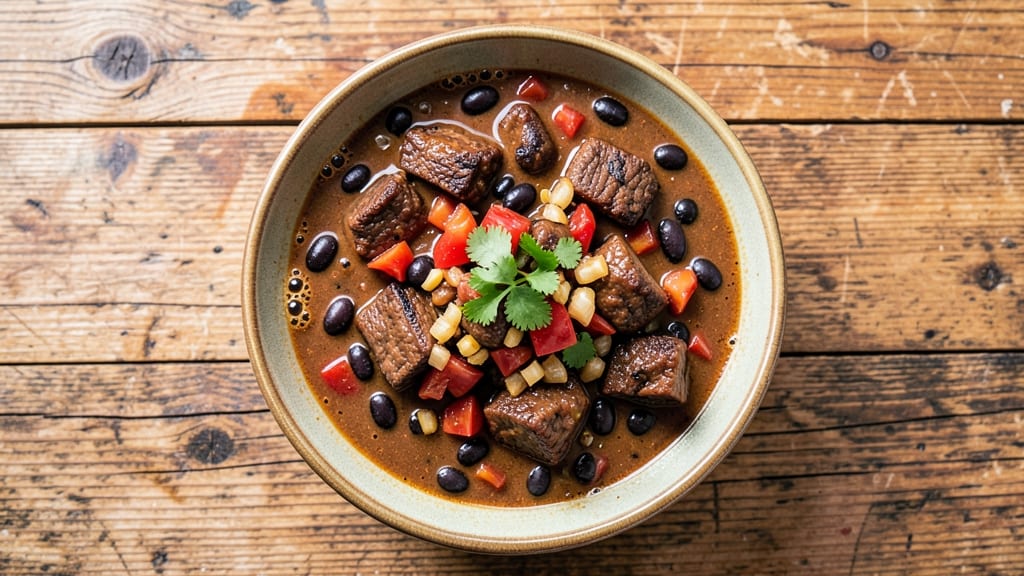 Beef and Black Bean Chili Recipe: Target-Style Crispy Top and Smoky Depth