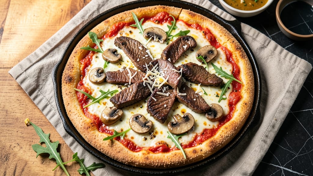 Beef and Mushroom Pizza Recipe: Umami-Crusted Topping Combo