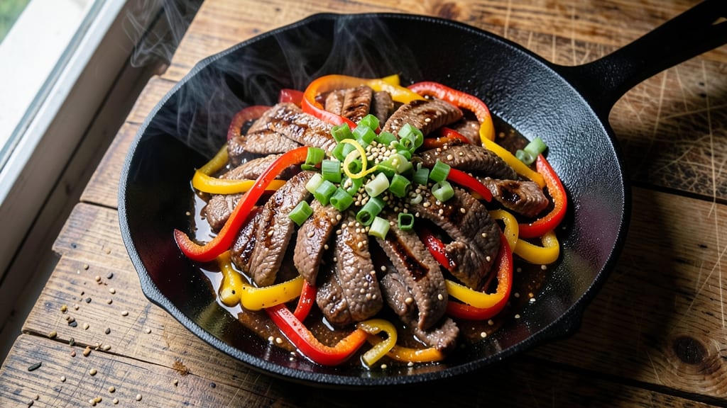 Beef and Bell Peppers Cowboy Bebop Recipe: Smoky Wok-Tossed Umami with Crispy Edges