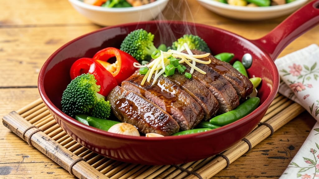 Beef and Vegetable Chinese Recipe: Wok-Fried Umami Crunch with Silky Sauce