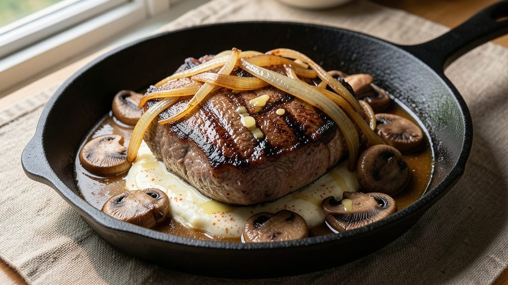 Beef and Velveeta Recipe: One-Pot Creamy Mushroom and Meat Melt