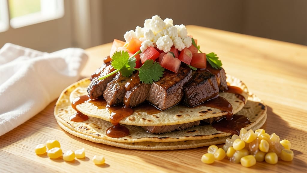 BBQ Beef Tacos Recipe: Smoky Charred Meat with Crispy Tortilla Bites